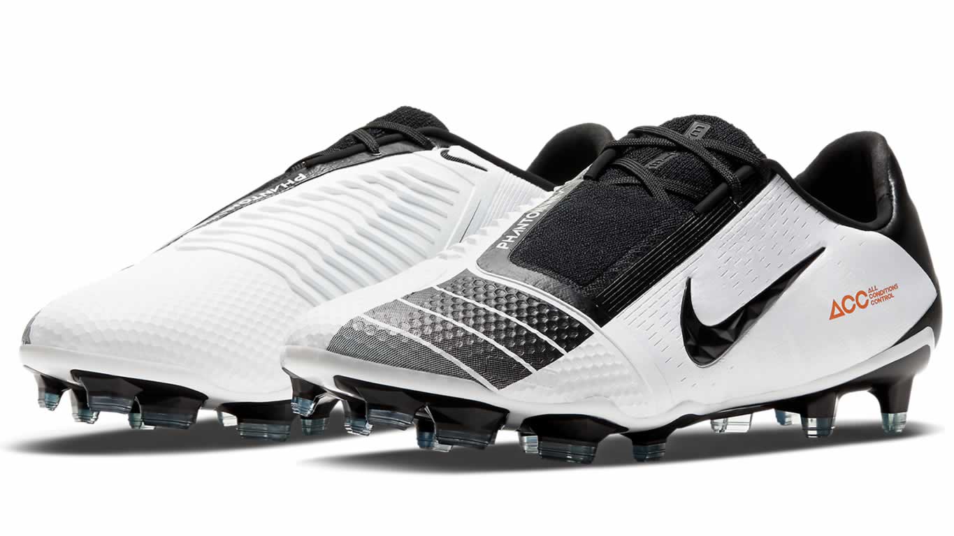 NIKE JR PHANTOM VENOM ACADEMY FG WHITE BLACK